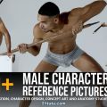 330张男性角色不同角度艺术姿势造型高清参考图合集