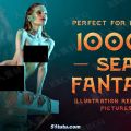 1000张海洋水下幻想艺术姿势造型高清参考图合集