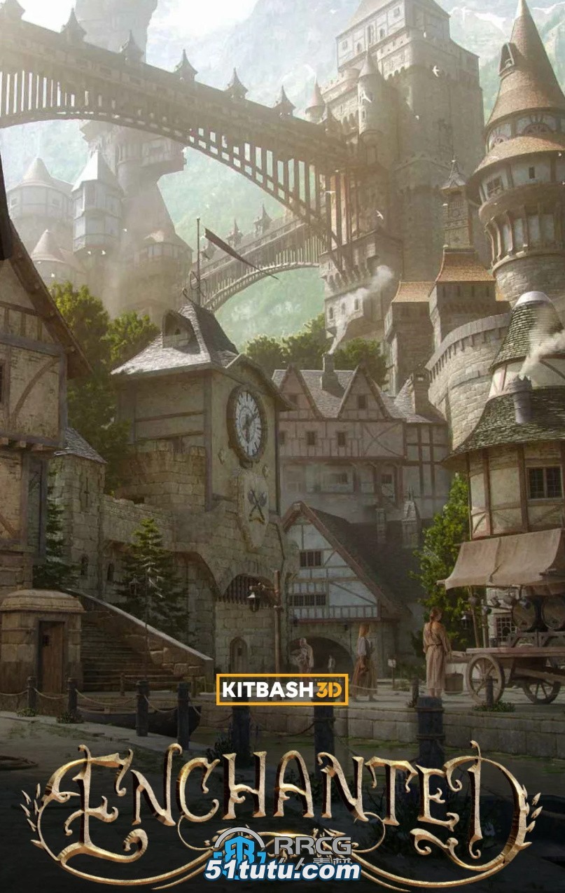 魔法城堡世界相关建筑景观场景3d模型合集