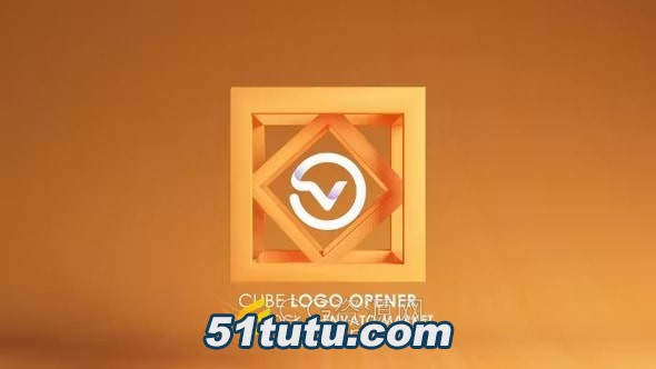3d立方体动画效果logo片头-ae模板