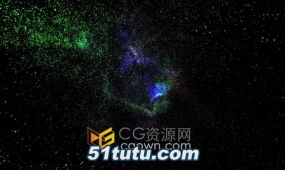 穿越美丽3d星云宇宙银河系场景动画视频素材下载