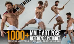 1000张男性动作姿势造型艺术高清参考图合集