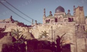 沙漠宫殿城市大型环境场景unity游戏素材资源
