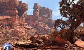 悬崖石塔岩脊峭壁自然环境unity游戏素材资源