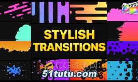 stylish transitions fcpx插件12种炫酷图形动画视频转场