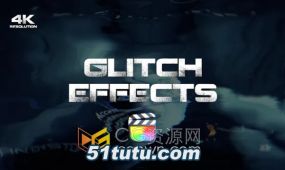 glitch effects fcpx插件30个毛刺故障特效画面效果