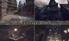 中世纪小镇环境场景unity游戏素材资源