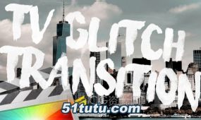 tv glitch transition fcpx插件9组电视故障转场动画过渡