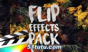 flip effects pack fcpx插件31个画中画翻转效果预设