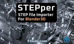 stepper文件导入blender插件v1.1版