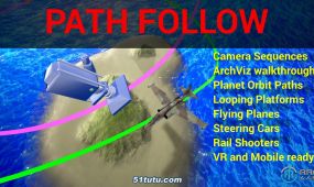 path follow摄像机路径跟踪unreal engine游戏素材资源