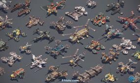 300组科幻飞行器车辆飞船unreal engine游戏素材资源
