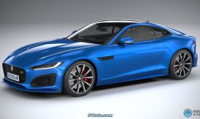 捷豹jaguar f-type r coupe 2021款汽车3d模型