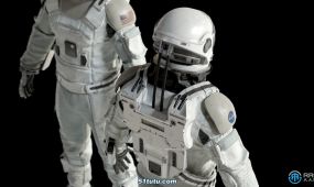 宇宙星际太空宇航服高精度3d模型