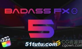 badass fx 5 fcpx插件35种效果和过渡