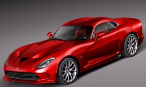 道奇蝰蛇dodge viper gts 2013款超跑汽车3d模型