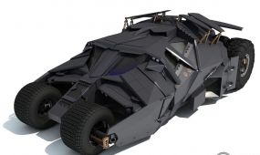 蝙蝠侠战车蝙蝠车汽车3d模型