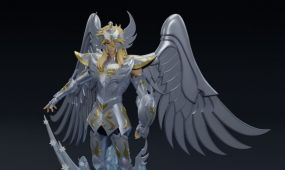 冰河神圣衣圣斗士星矢动漫角色雕塑3d打印模型