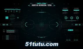 hud screen interface 4科技感屏幕界面元素-ae模板