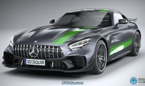奔驰mercedes-benz amg gt-r pro 2020款跑车汽车3d模型