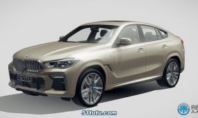 宝马bmw x6 m50i 2020款汽车3d模型
