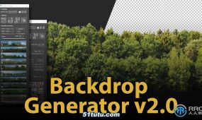 backdrop generator自动背景创建3dsmax脚本v2.0版