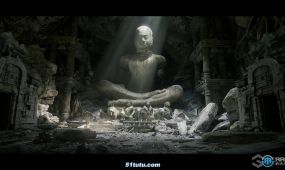 柬埔寨寺庙遗址环境场景unreal engine游戏素材