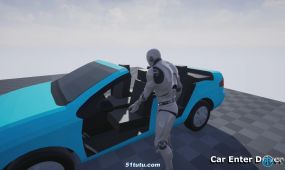 26组汽车驾驶互动动画unreal engine游戏素材
