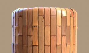 吉卜力风格木质木头材质生成substance插件