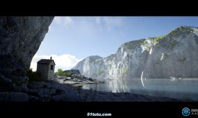 美丽岛屿岩石自然环境场景unreal游戏素材