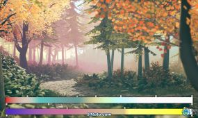 雾气后期色彩氛围特效unreal游戏素材