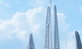 未来乌托邦城市摩天大楼建筑景观3d模型合集 完整版