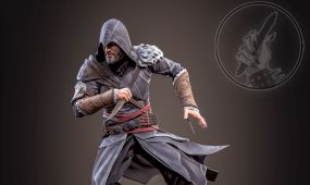 艾吉奥《刺客信条》游戏角色雕塑3d打印模型
