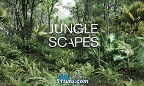 jungle scapes丛林植物景观blender插件