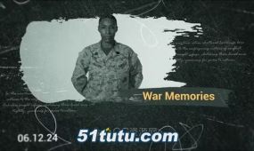 历史视觉效果战争主题纪录片军事教育宣传视频-ae模板