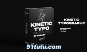 创意排版文本动画kinetic typography mini pack-ae模板