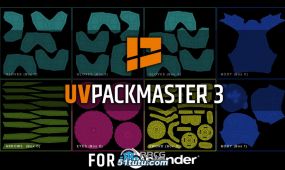 uvpackmaster pro高效uv贴图blender插件v3.1.6版
