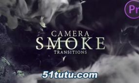 20种随着镜头相册机移动的烟雾过渡-pr模板免费下载