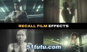 闪烁迷幻回忆电影效果24个recall主题元素叠加-pr模板