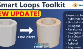 smart loops toolkit几何体智能建模blender插件v1.1.0版