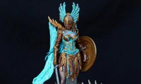 玛莲妮亚战斗姿势《艾尔登法环》游戏角色雕塑雕刻3d模型