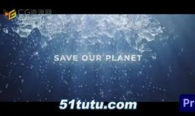 pr模板-深水下生态海洋主题公益宣传片水标题预告片
