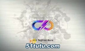 ae模板-墨迹动画背景水彩标志墨水logo