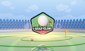 高尔夫logo标志转场过渡动画ae模板