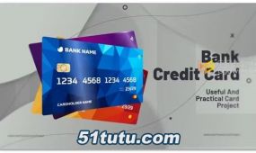 银行卡信用卡会员贵宾卡礼品卡介绍展示-ae模板