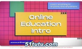 学生俱乐部教育视频外语课程宣传片-ae模板