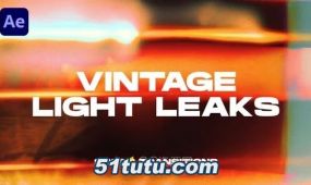 ae模板-20个复古漏光过渡vintage light leaks transitions