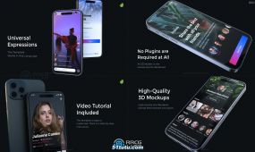 phone 15 pro手机app应用程序宣传动画ae模板