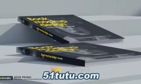 书籍杂志3d动画展示新书预订促销宣传视频-ae模板