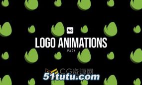免费下载33个矩阵式logo标志循环动画背景元素-ae模板